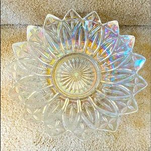 Crystal plate platter holographic